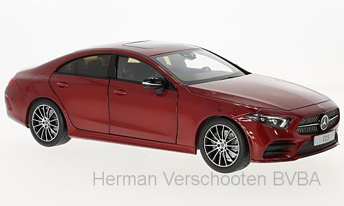 B66960545 Mercedes-Benz CLS Coupé (C257), met. rood, Norev