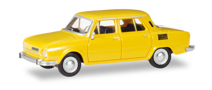 28820 Skoda 110 L, geel, Herpa