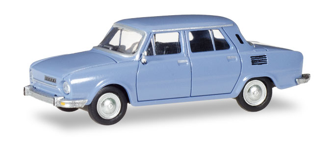 28837 Skoda 110 L, blauw, Herpa