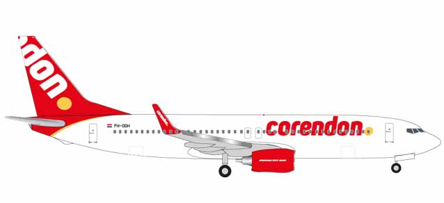 531399 Boeing 737-800 "Corendon Dutch Airlines (NL)", Herpa Wings