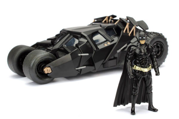 98261 The Dark Knight Batmobile + figuur, Jada Toys