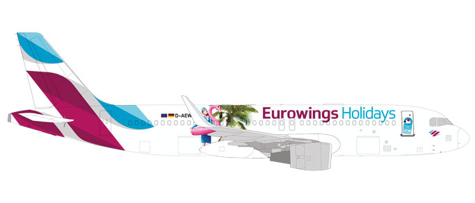 531276 Airbus A320 "Eurowings Holidays", Herpa Wings