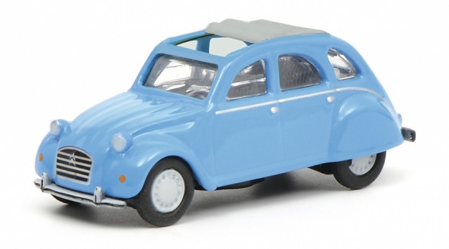 452632500 Citroën 2CV, blauw, Schuco