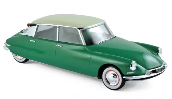 181480 Citroën DS 19 1956 Vert Printemps & Champagne, Norev