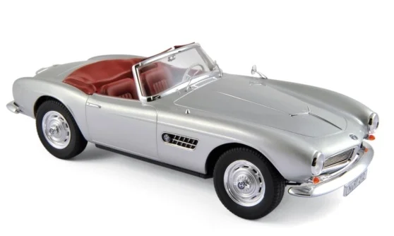 183230 BMW 507 Cabriolet 1956, zilver, Norev