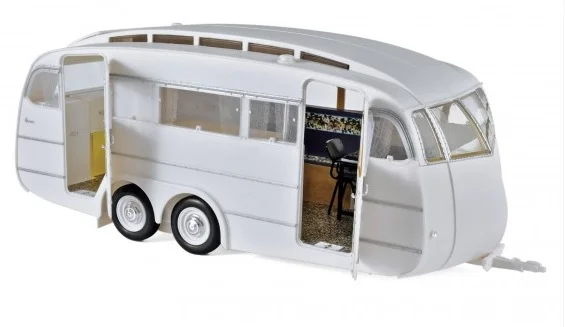 185726 Caravane Hénon 1955, wit, Norev