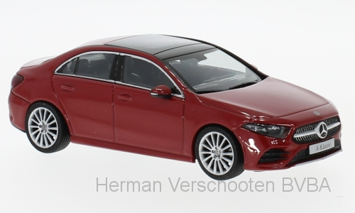 B66960430 Mercedes-Benz A-klasse V177 Limousine, rood, Herpa
