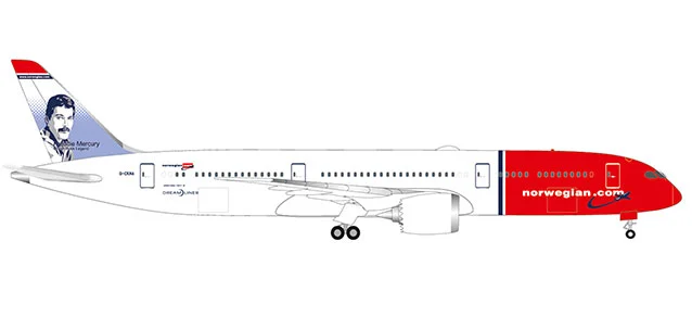 530170-001 Boeing 787-9 D. "Norwegian Freddy Mercury", Herpa Wings
