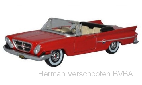 87CC61001 Chrysler 300 Convertible (Open) 1961, rood, Oxford