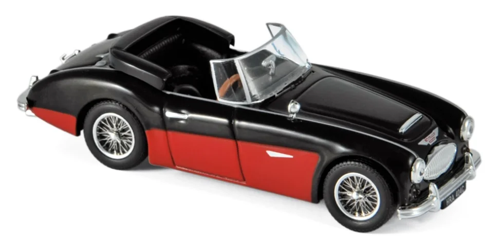 070014 Austin Healey 3000 Mk3 1964, zwart/rood, Norev