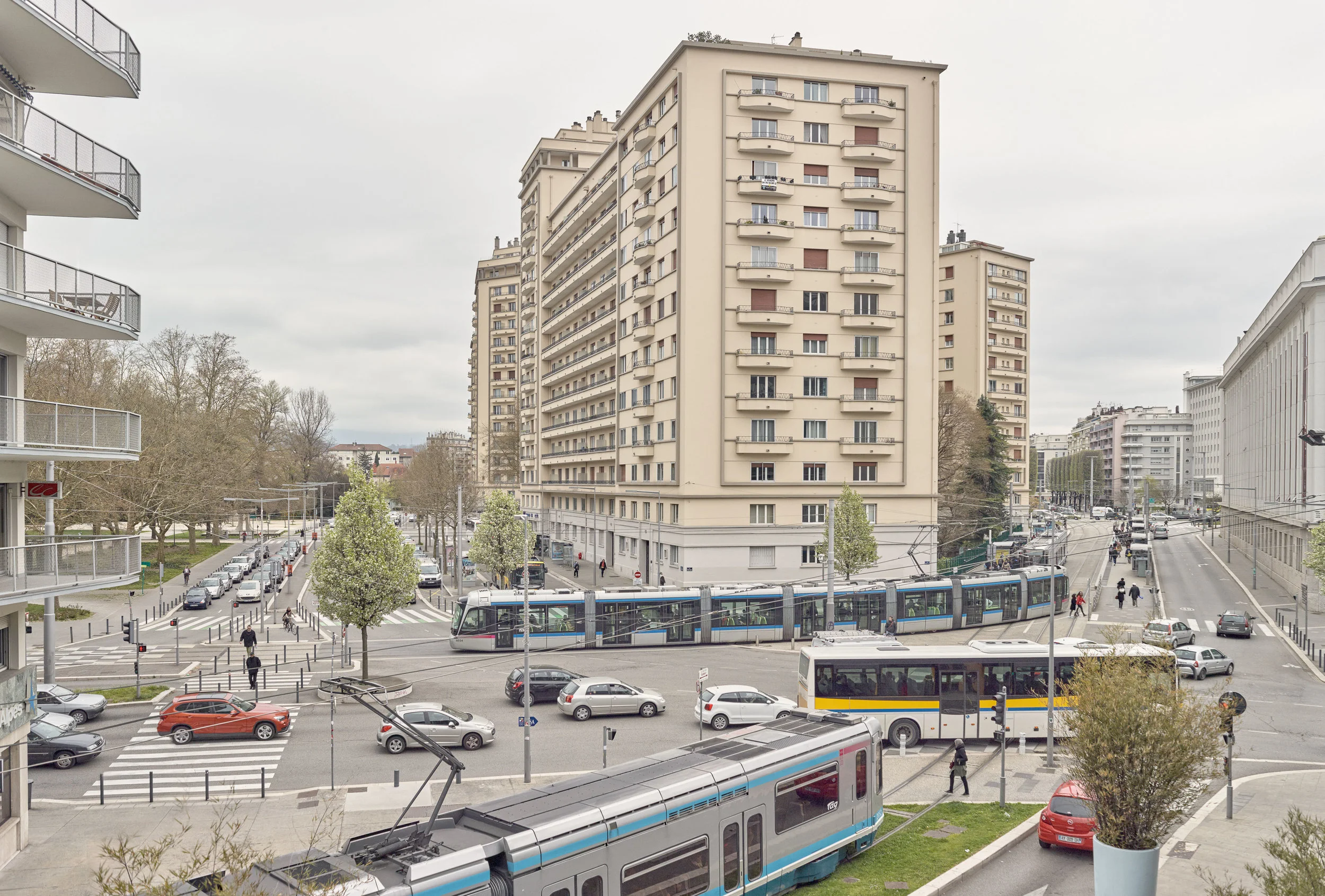 Various street views at specific locations for urbanism agencies in France, Switzerland, Belgium.