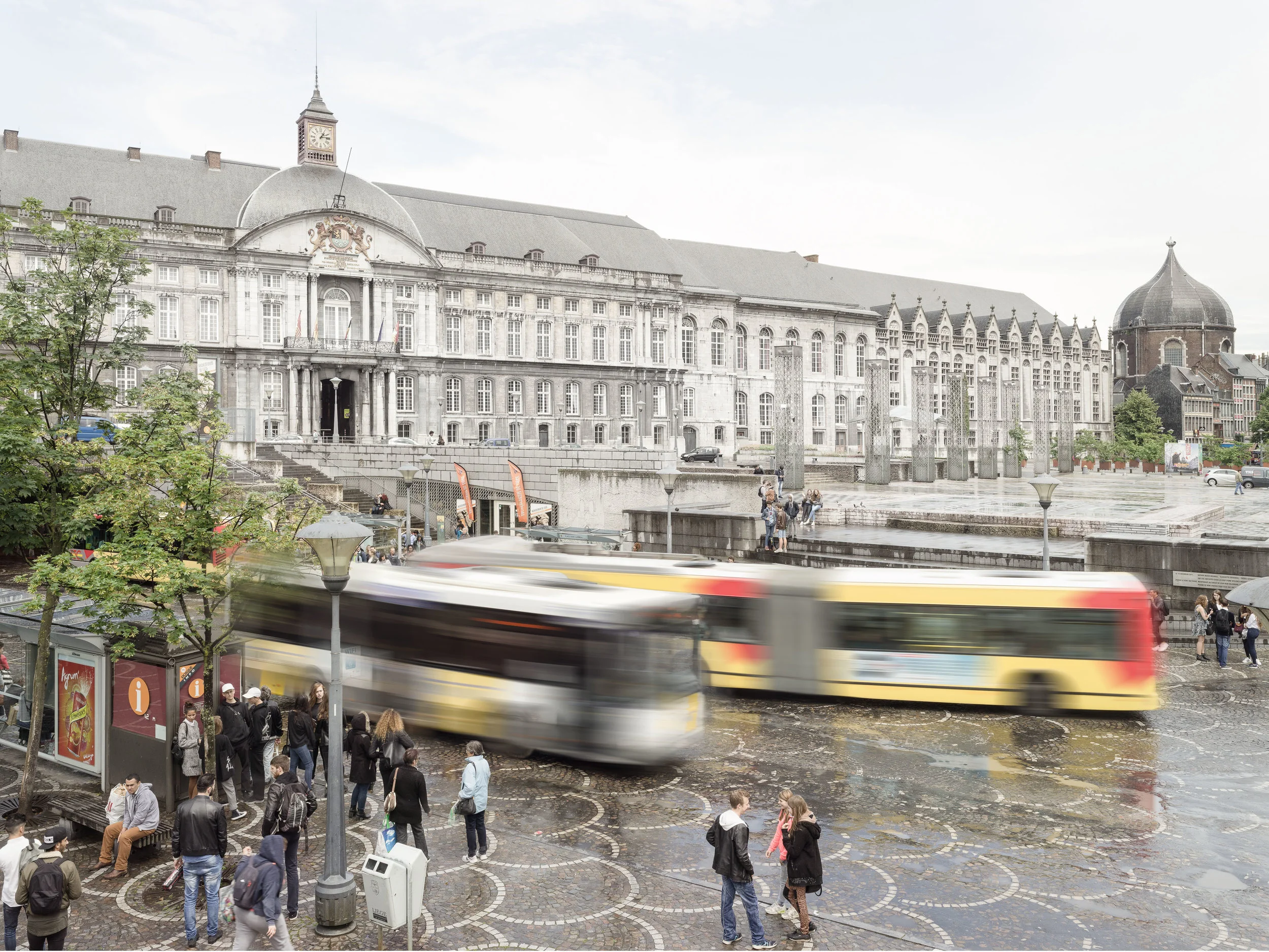 Various street views at specific locations for urbanism agencies in France, Switzerland, Belgium.