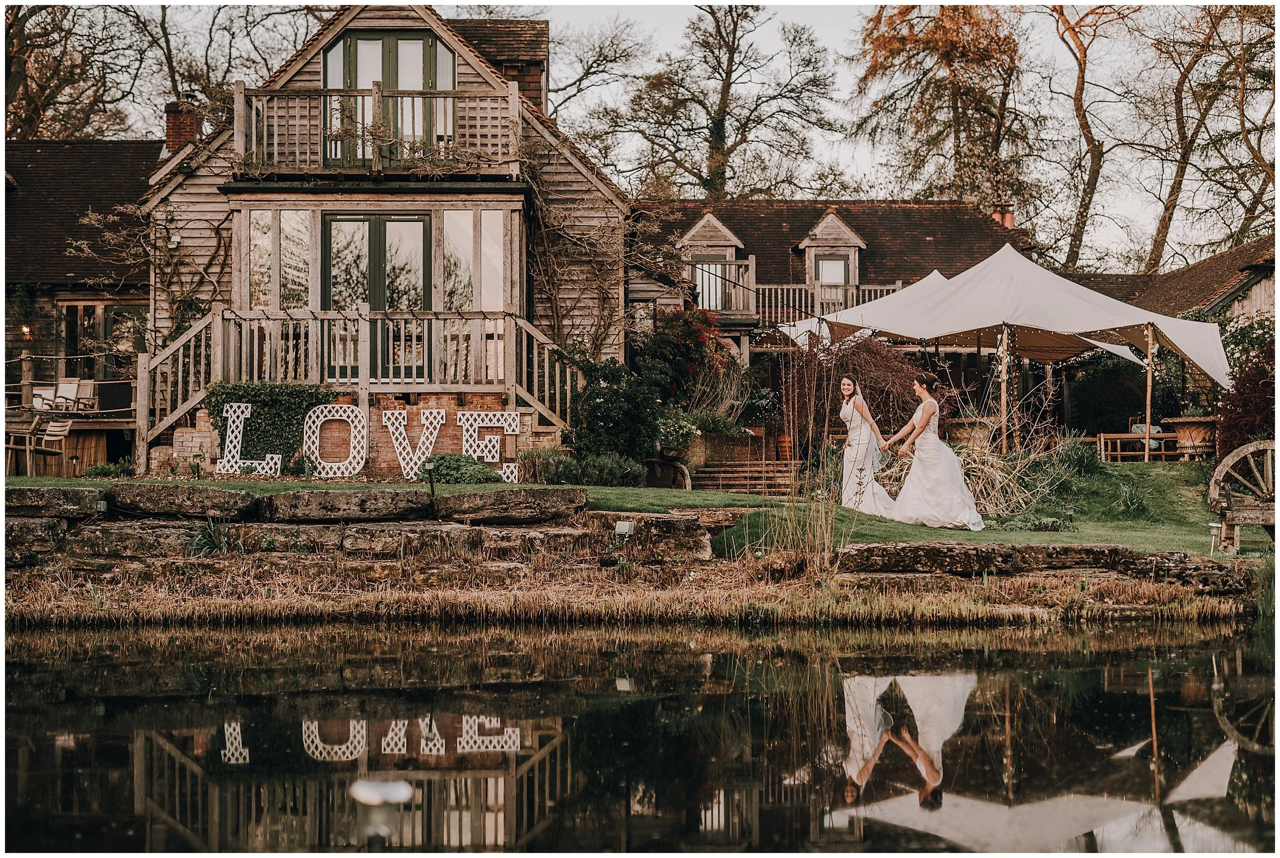 Kaley &amp; Candice | The Copse | Berkshire Wedding Photographer