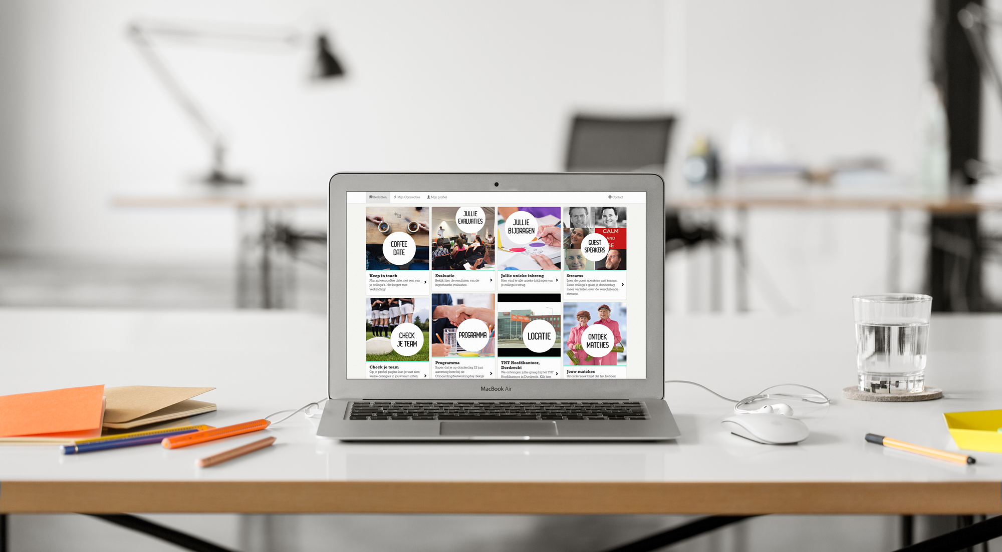 Onboarding programma voorbeeld - webapp voor TNT
