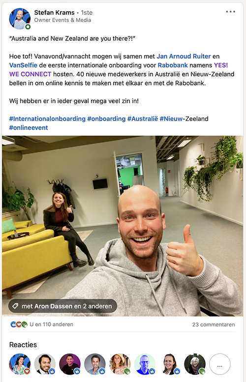 Rabobank Global Onboarding — YES! WE CONNECT