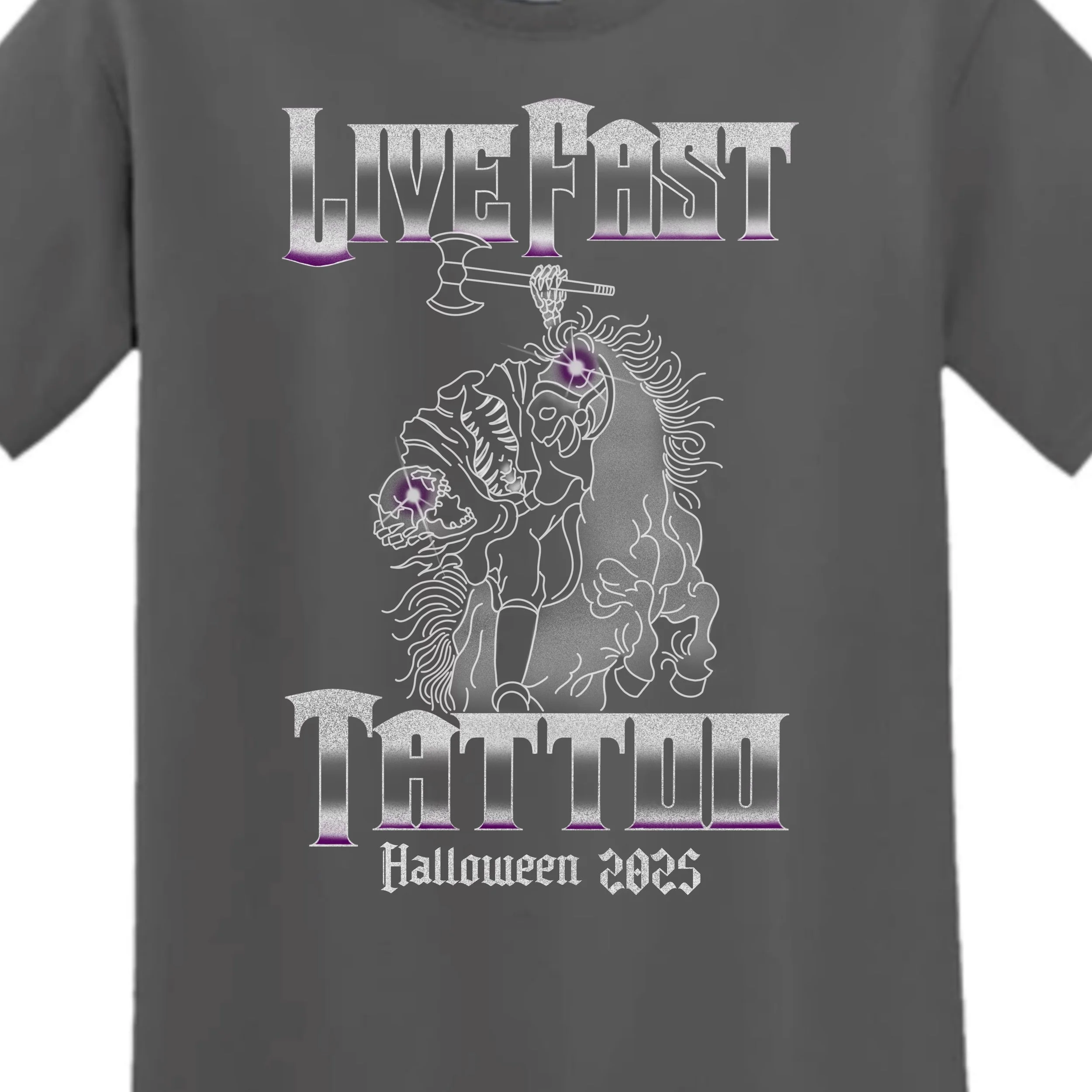 Limited edition T-shirt free with your Halloween tattoo 25th October
