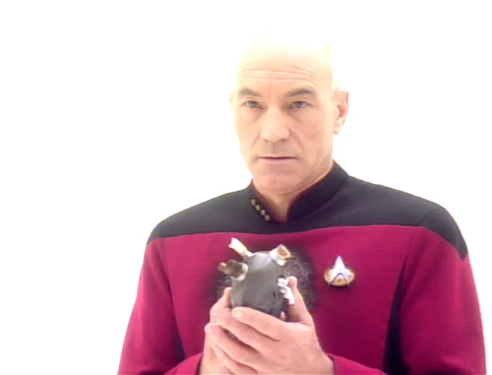 Captain Picard, from Star Trek the Next Generation, has an artificial heart.