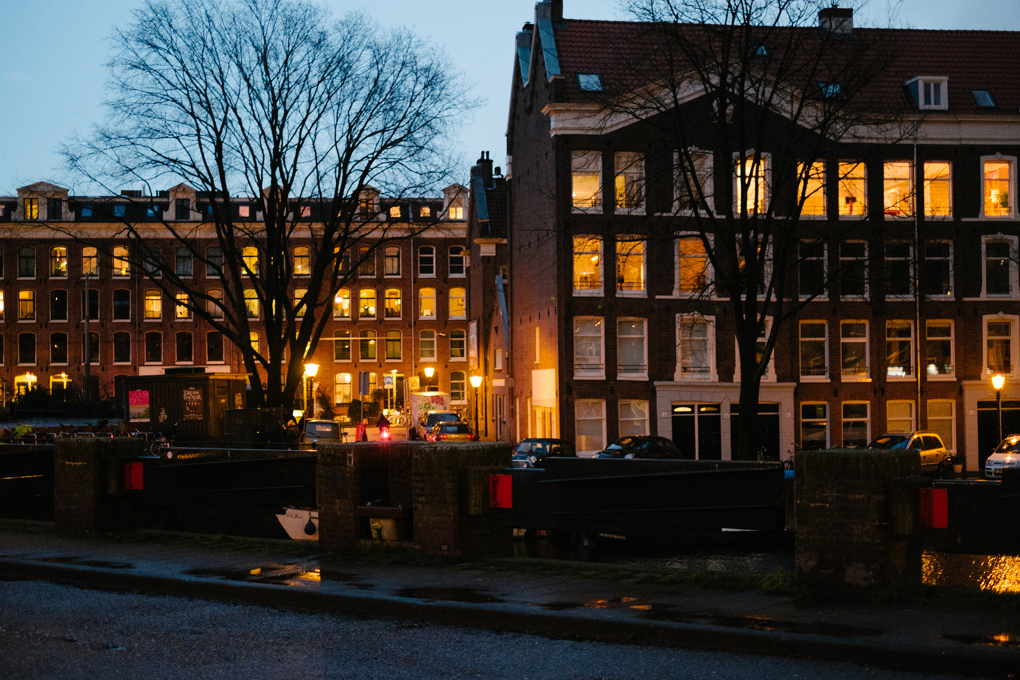 As we walked around and around on the damp December nights in Amsterdam, we saw light. Light installations lit up the canals, candles beckoned to us from fogged-up pub windows, and the glow from cozy apartments made us feel a little less chilly.