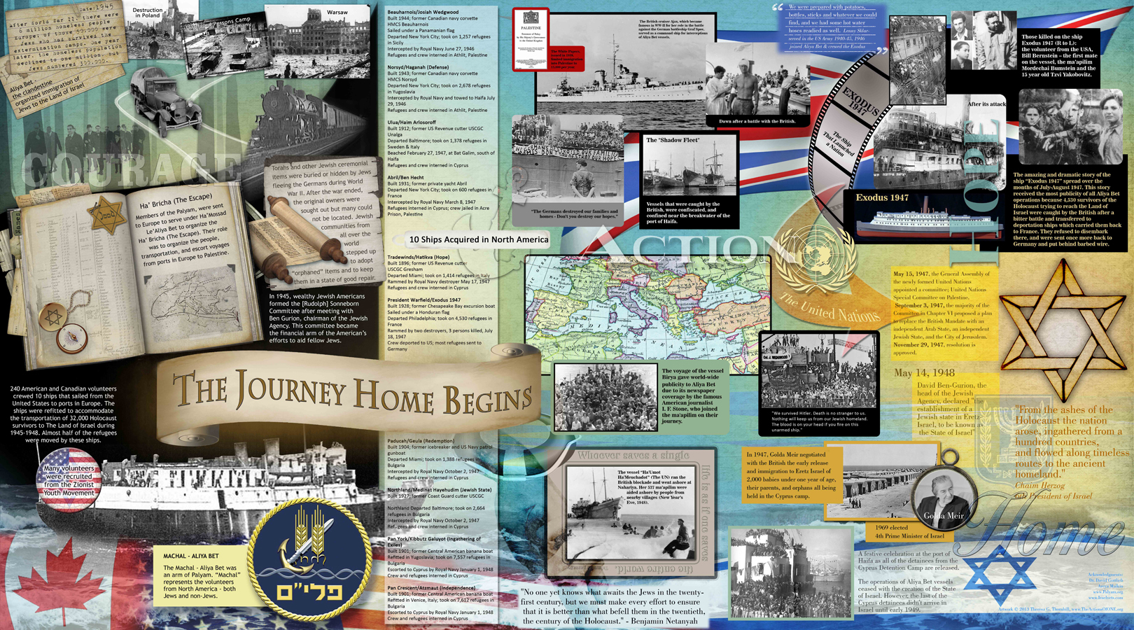 The "Journey Home" mural is a project of The Actions of ONE a non-profit corporation dedicated to telling the stories of remarkable individuals who act on behalf of others without regard to race, reward, religion or their own safety. Digital Accents is very pleased to serve as a production partner in this effort. 