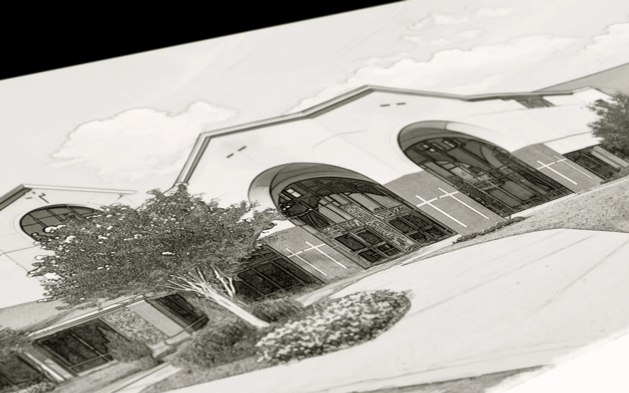 Fine Art Print 8" x 10" Digital Watercolor or Graphite