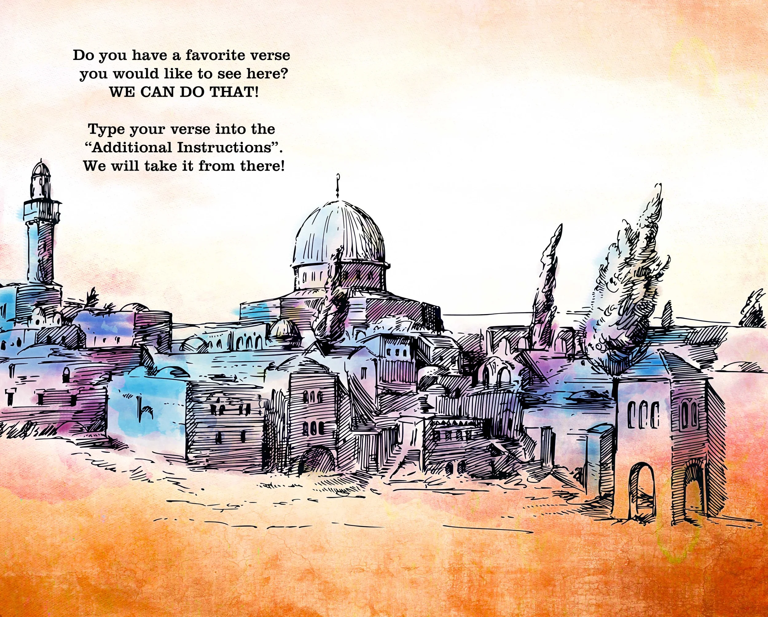 O Jerusalem - Glass Cutting Board