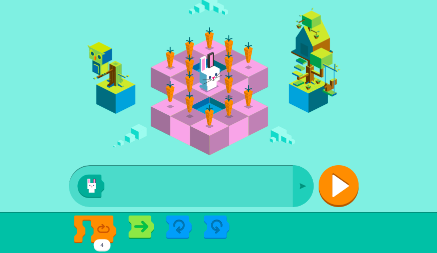 Google Doodle 50 aniversario de codificación para niños en la Semana de la Educación en Ciencias de la Computación