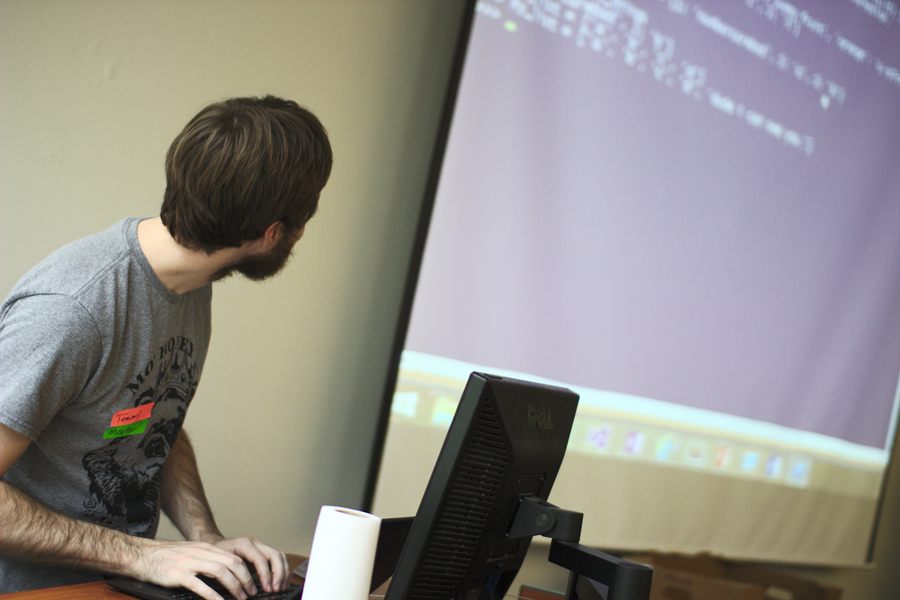 Profesor en workshop de Ciencia de datos