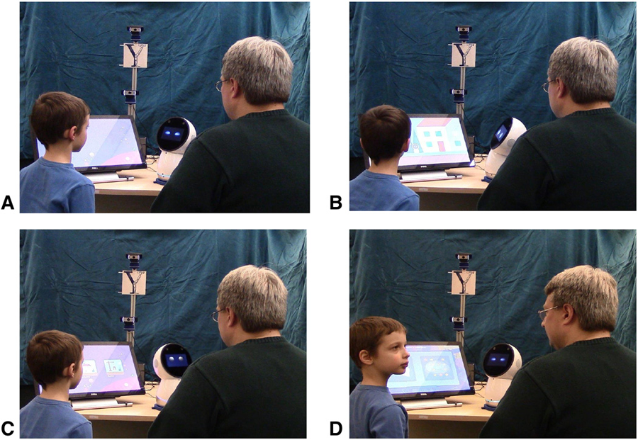 Terapia de TEA con ayuda de robot social. Imagen: Universidad Yale.