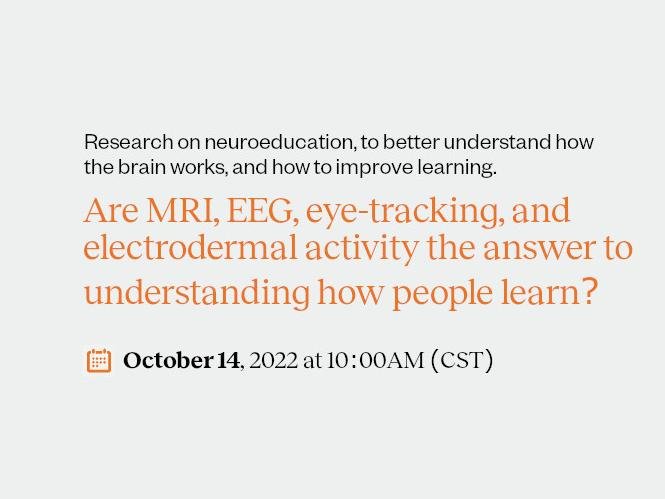SEMINARIO IFE LL&DH | Are MRI, EEG, eye-tracking, and electrodermal activity the answer to understanding how people learn?