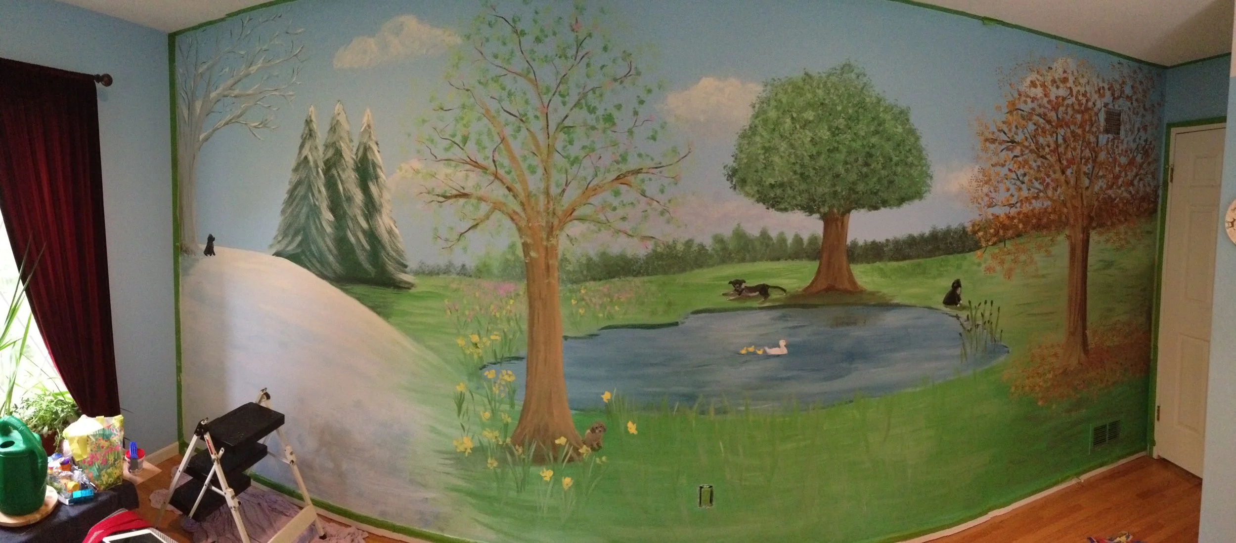 aunt dee, can you paint a mural for my room?