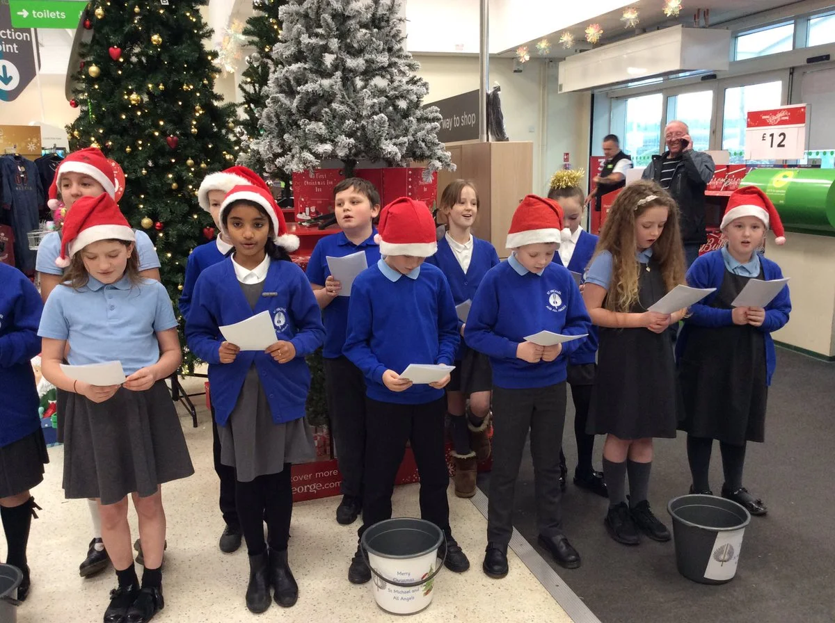 Our beautiful Year 5 singers went Carol Singing to ASDA and raised over £150 for charity.