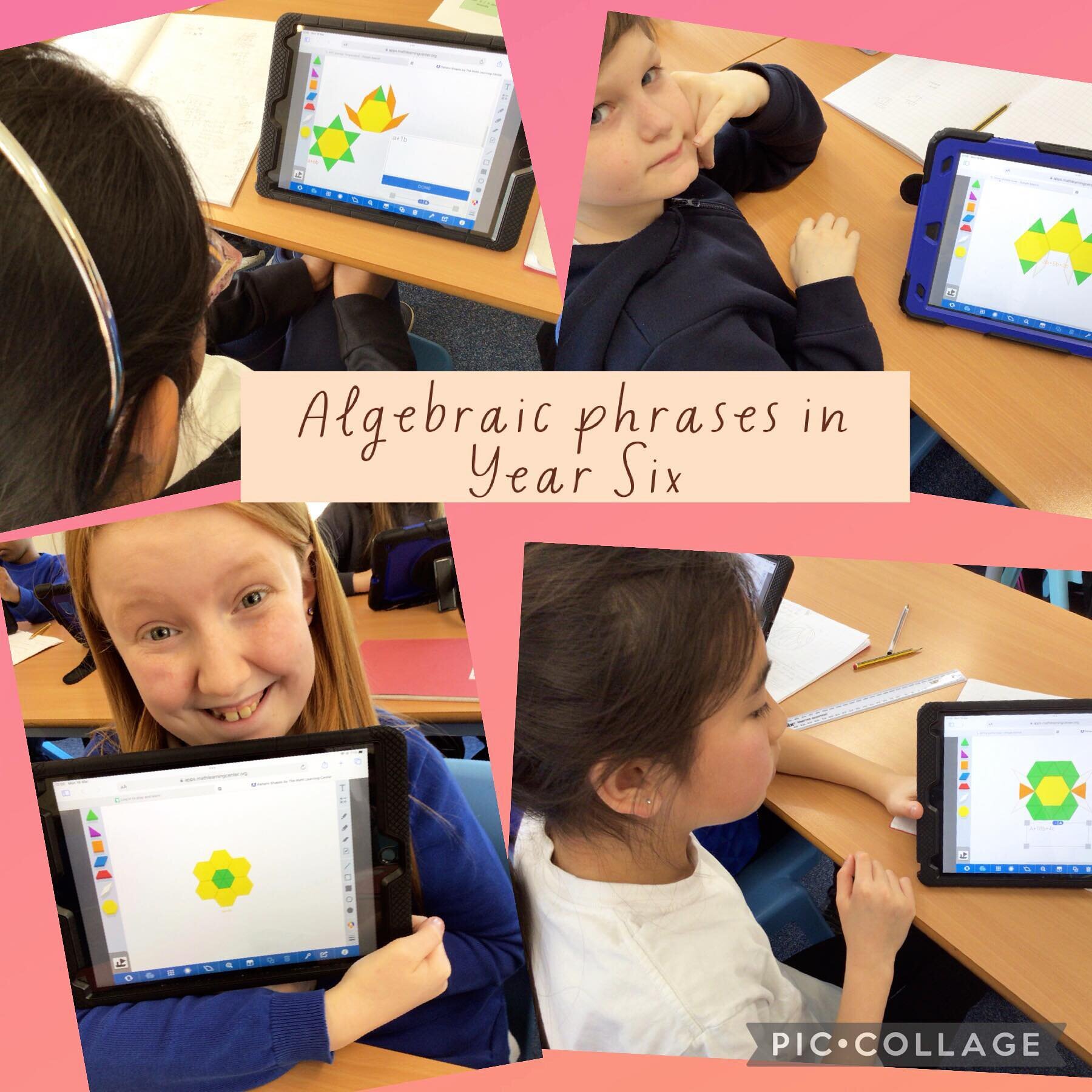 Using pattern shapes to create algebraic phrases.
#smaaamaths