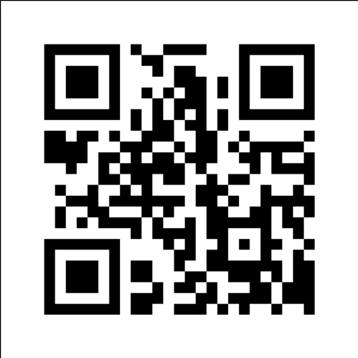Así se ve un Código QR, su nombre significa ¨código de respuesta rápida¨ su función es almacenar información que luego puede ser decodificada por medio del proceso de escaneo del código.