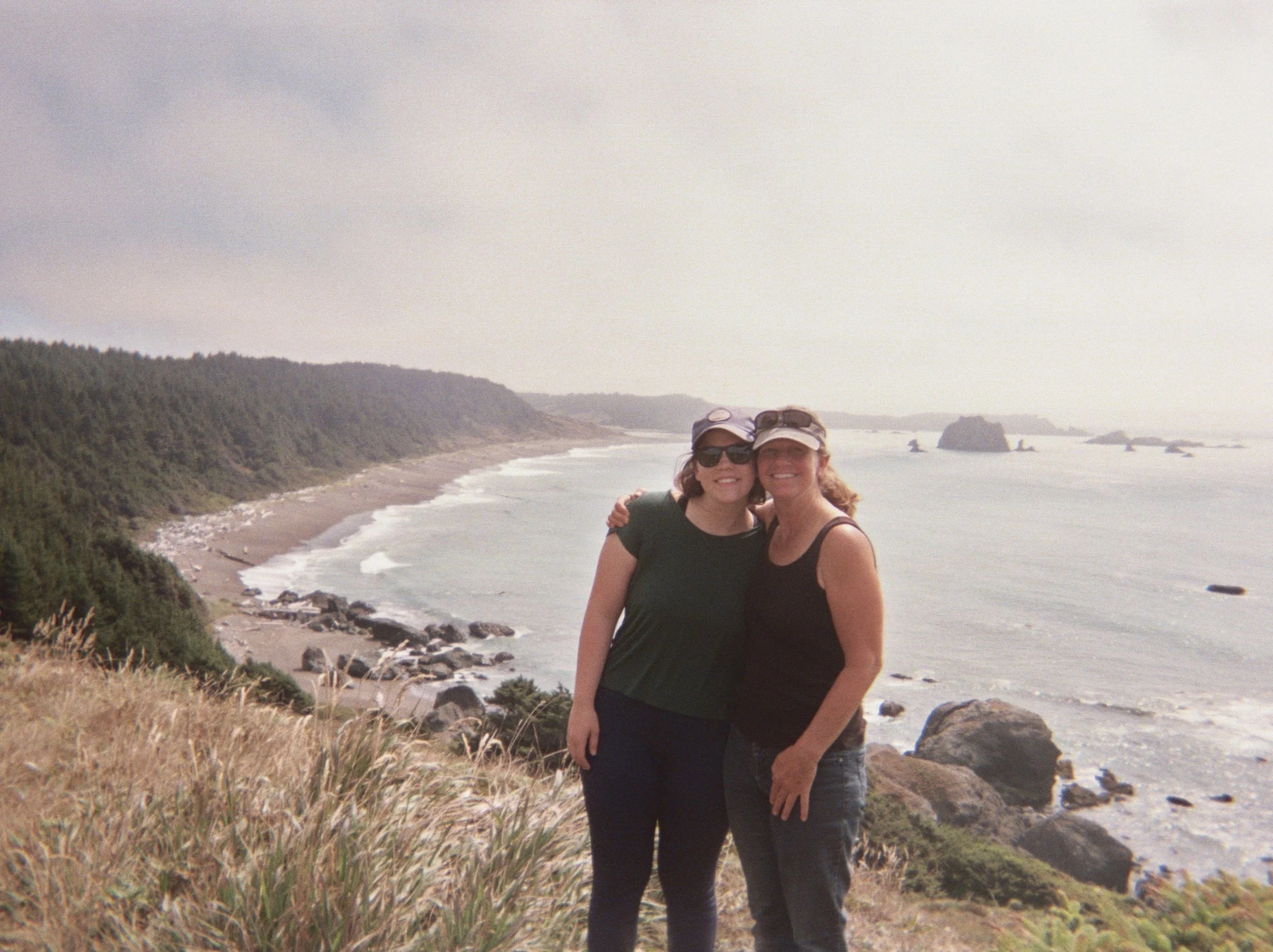 A candid of life on film of Sienna Renee Photography, a Maine documentary wedding and family photographer.