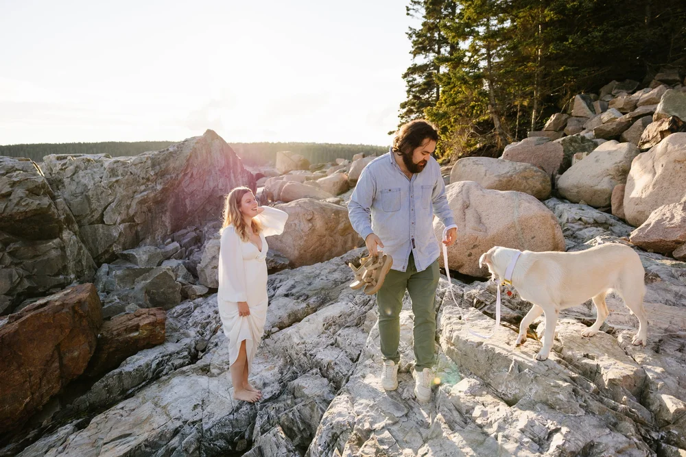 Engagement session in Acadia National Park