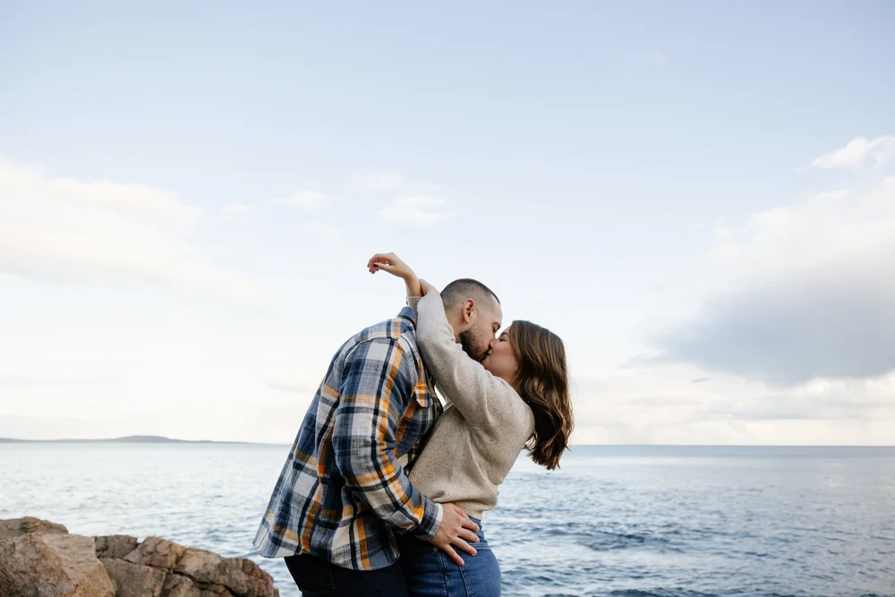 Anniversary Portraits in Acadia National Park