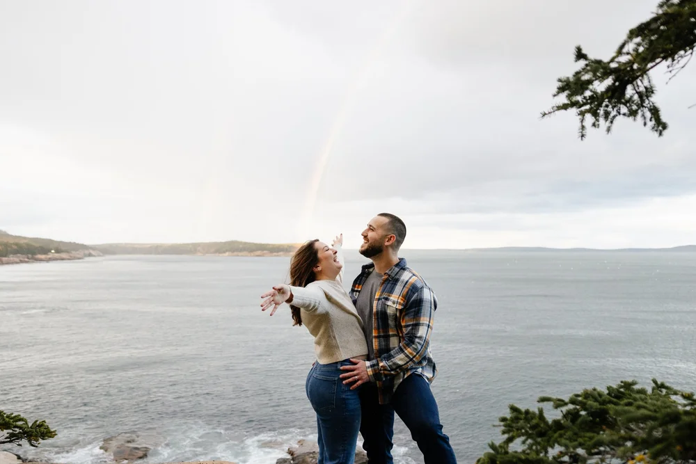 Anniversary Portraits in Acadia National Park