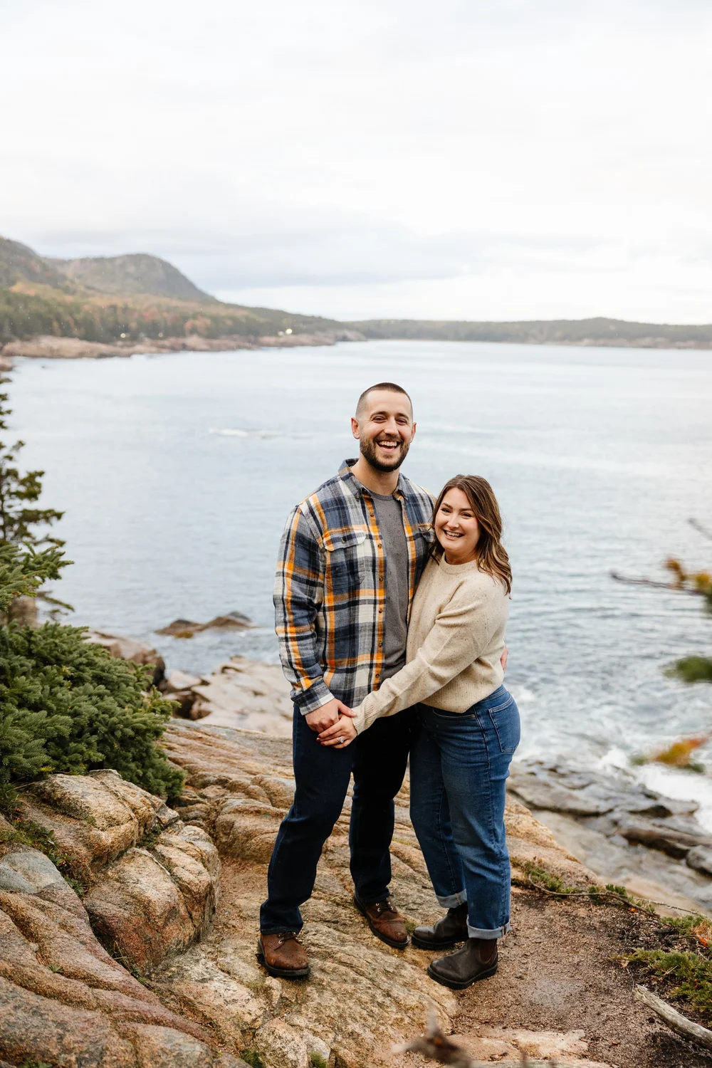 Anniversary Portraits in Acadia National Park