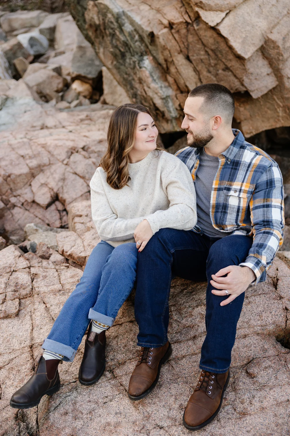 Anniversary Portraits in Acadia National Park