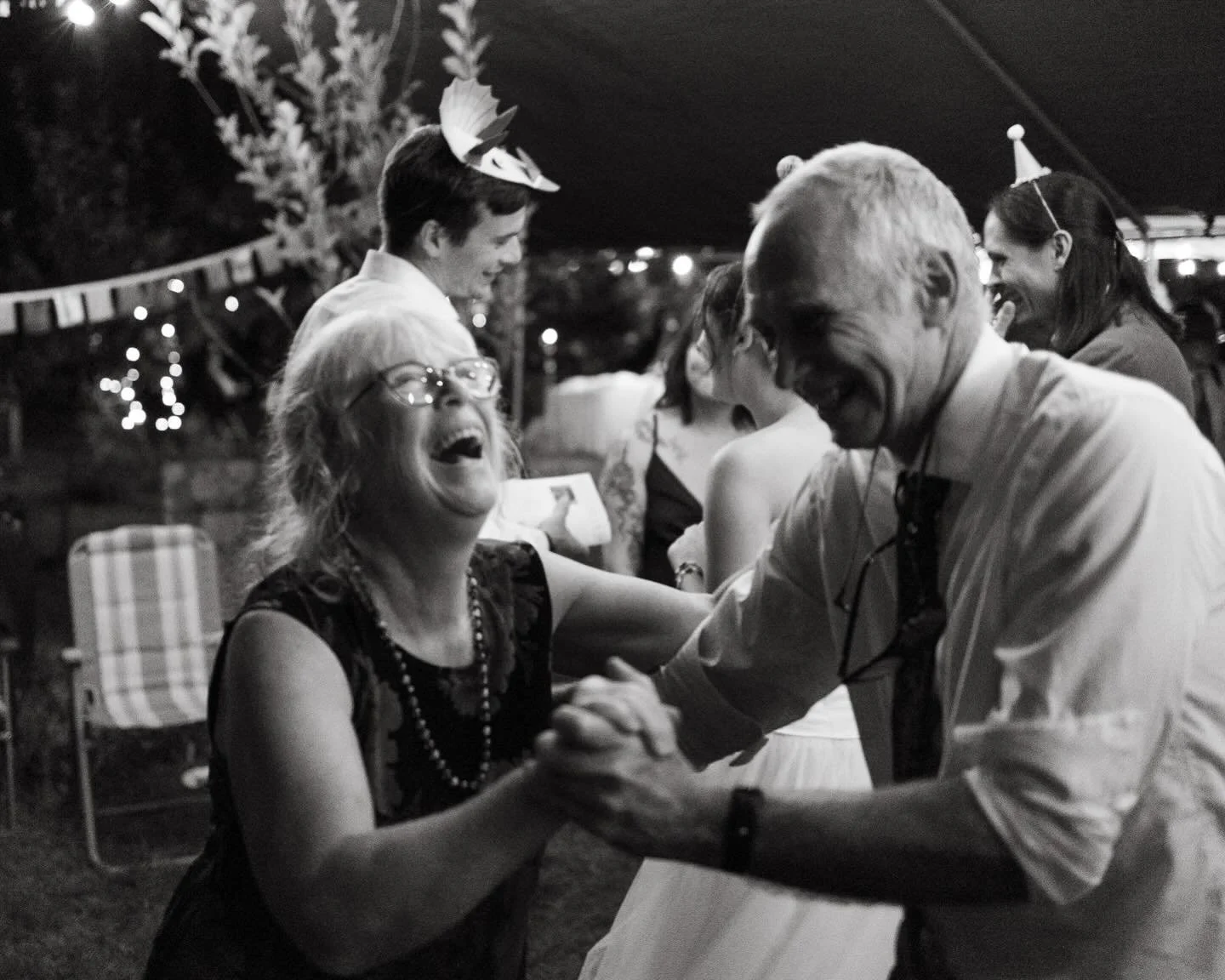 Caroline&rsquo;s parents and a bit of the joy on her wedding day &mdash;

Josh &amp; Caroline&rsquo;s day was not only a celebration of their marriage, but also of the story held within Caroline&rsquo;s childhood home, built by her dad, along with th