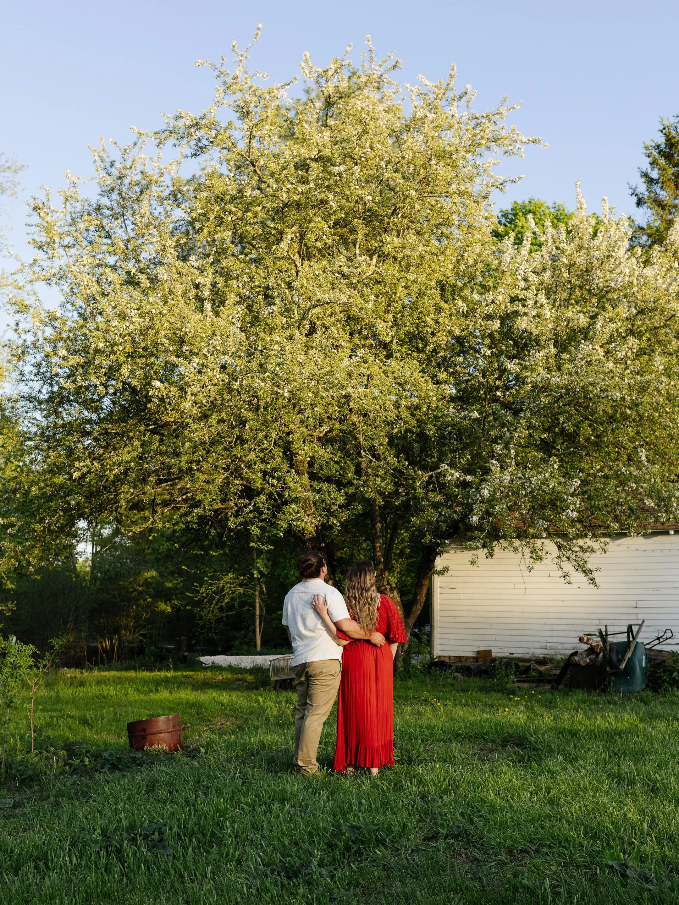 A couple weeks ago I had the pleasure of photographing my good friend and her sweet soon-to-be-husband at their home &mdash; a place they&rsquo;ll be getting married in a couple of months.

When I arrived, the record player was on, there were photos 