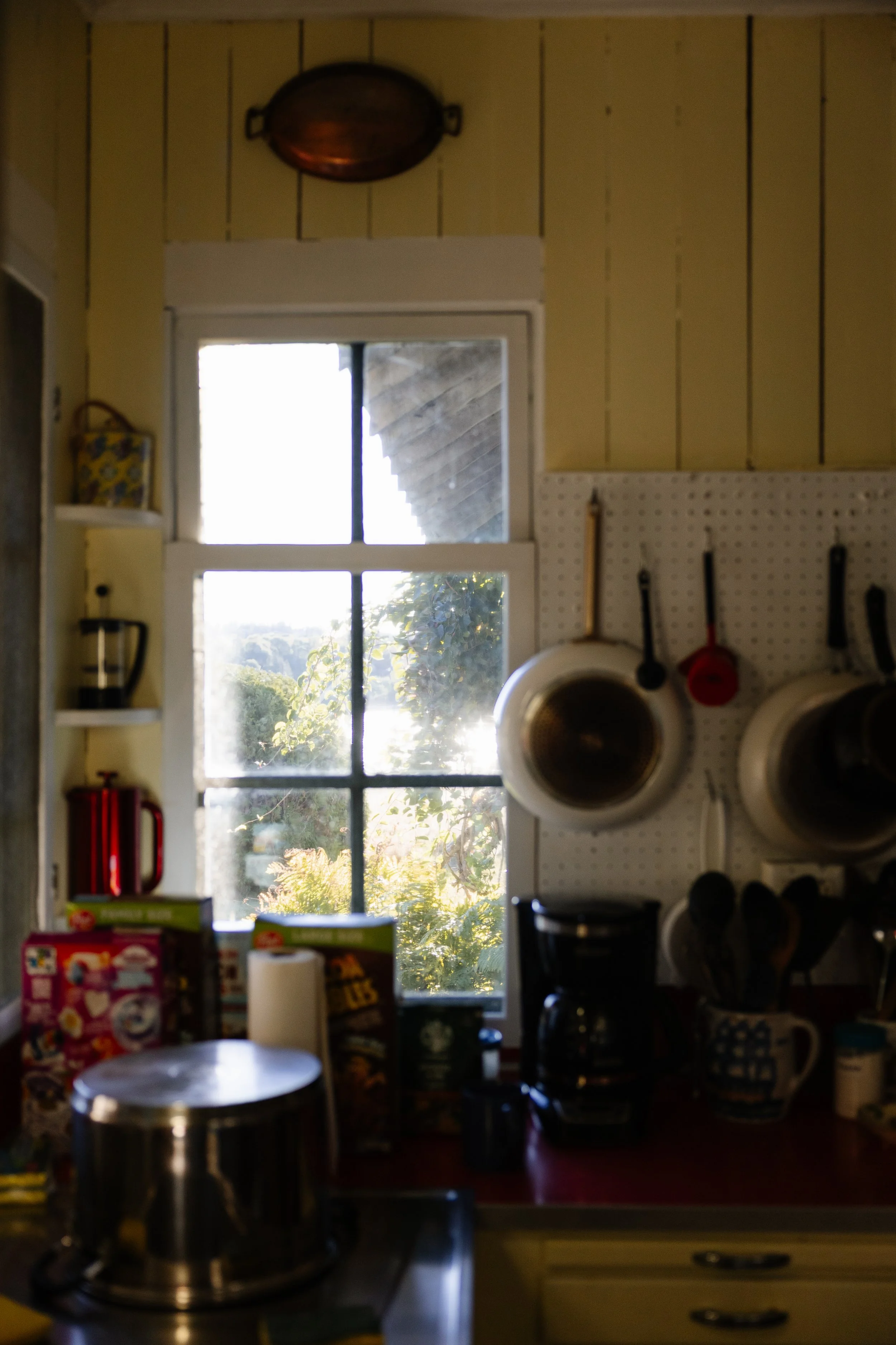 Details of a kitchen one morning at a home in Maine. Photography by Sienna Renee Photography.