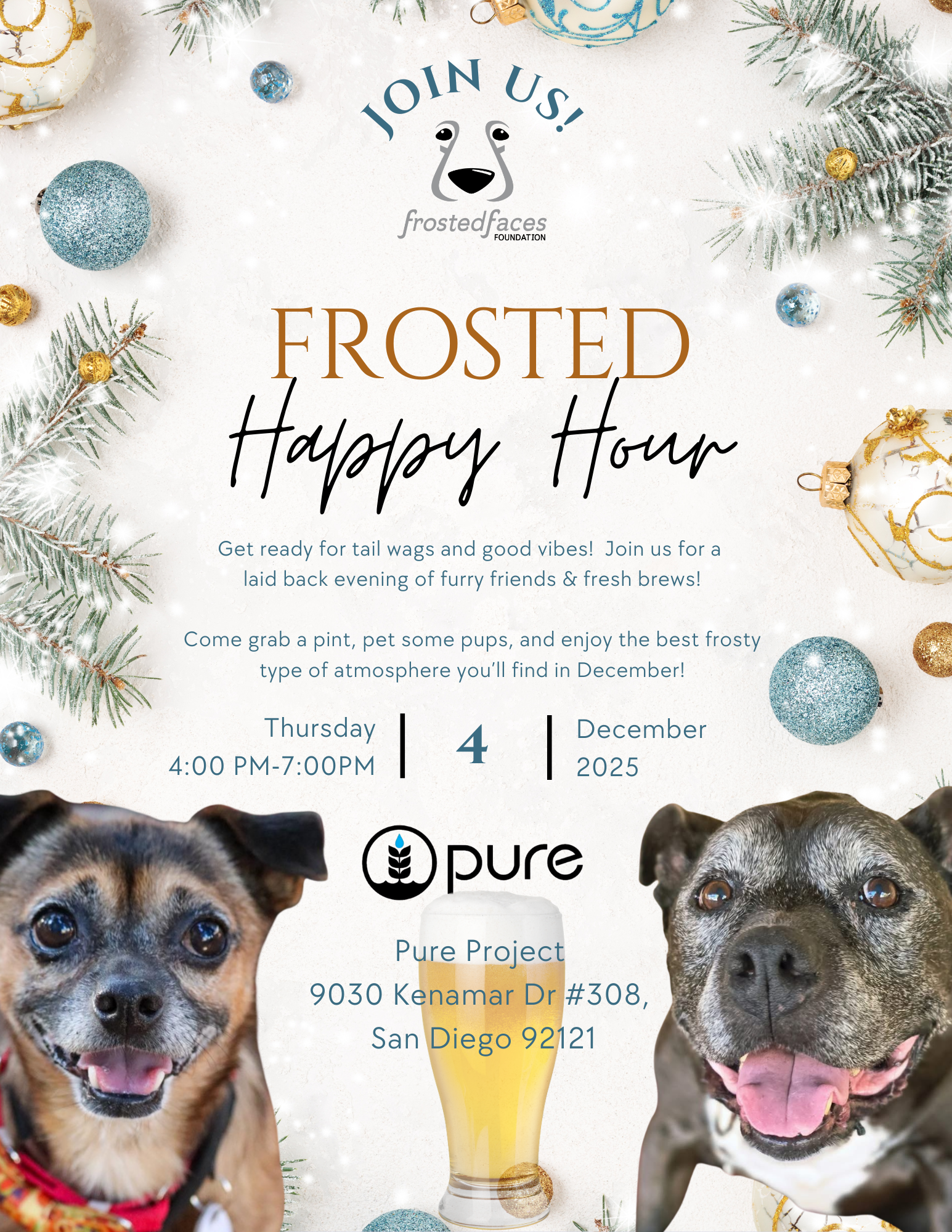Frosted Happy Hour at Pure Project