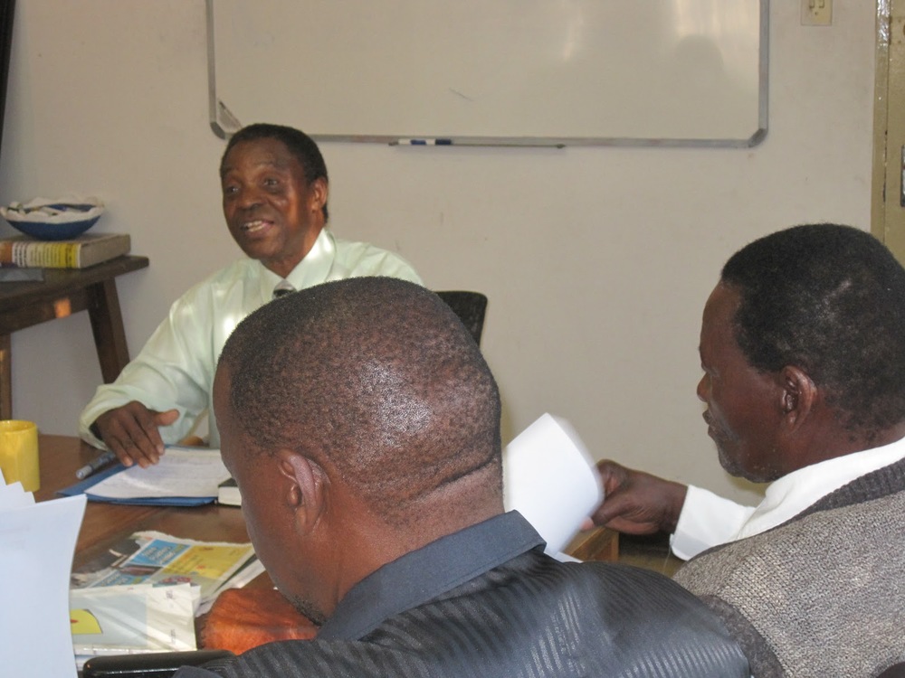  Fr. James Amanze in class