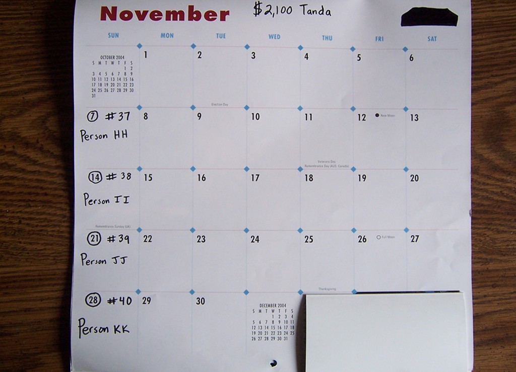 TANDA PAYMENT SCHEDULE