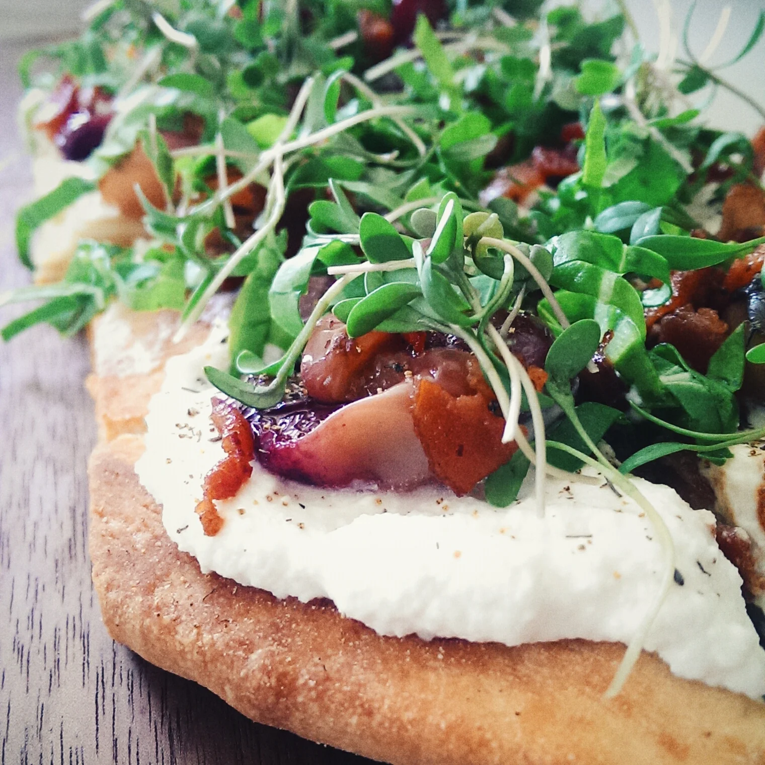 Flatbread with house made ricotta