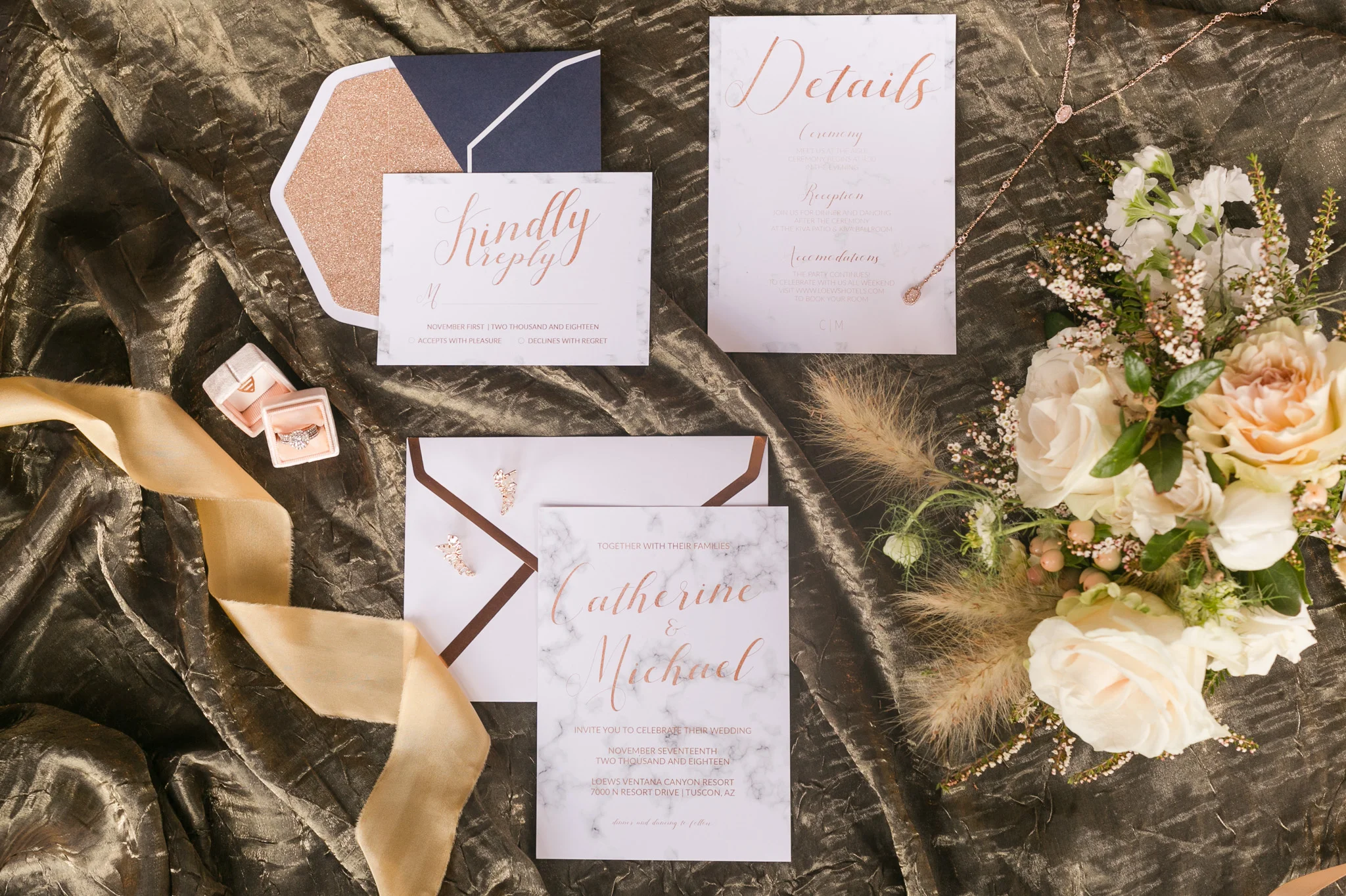 Pure in art photography - hand lettering: Modern AQUARIAN hand lettering & art - Cake: 2 hearts 1 kitchen - florals: A floral note - hair and Makeup: The powder room - jewelry: kendra scott (chelsee Moe) - invitation suite: ruby lou paperie