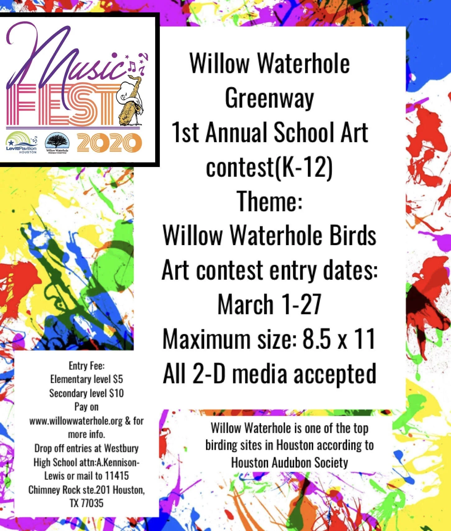 1st Annual Willow Waterhole Student Art Contest — Willow Waterhole