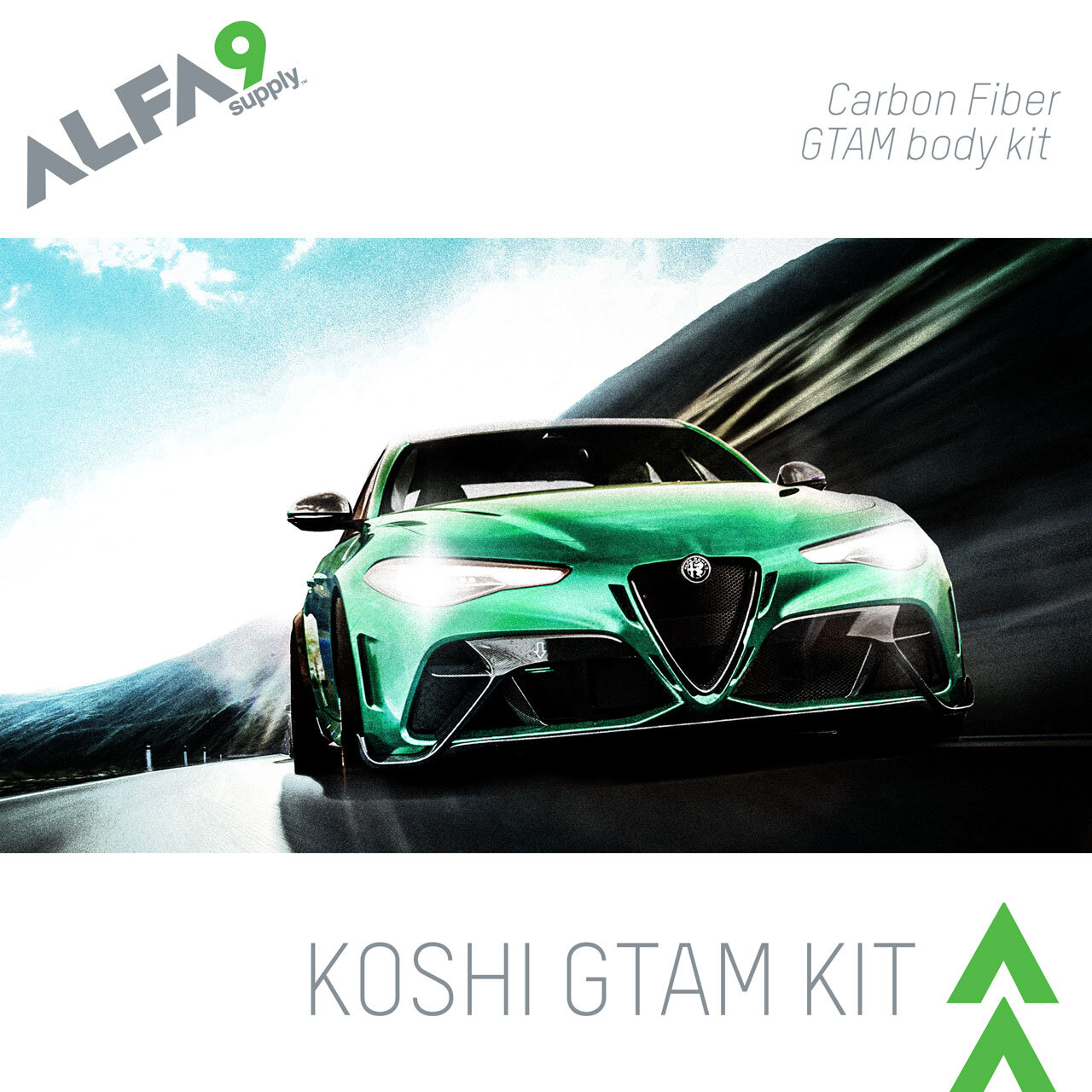 Alfa9 - - Giulia GTAM Carbon Fiber Kit — Alfa9 Supply