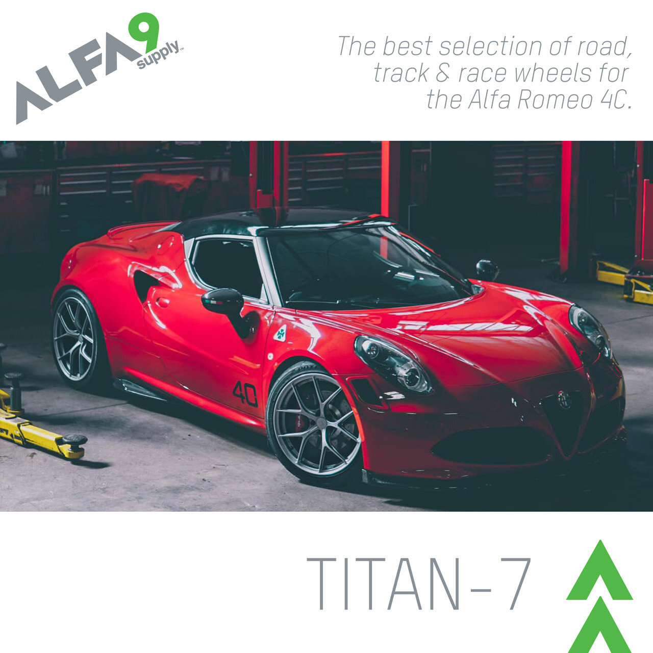 Alloy Wheel Bolts Black 20 12x1.25 Nuts for Alfa Romeo 4C 13-15 